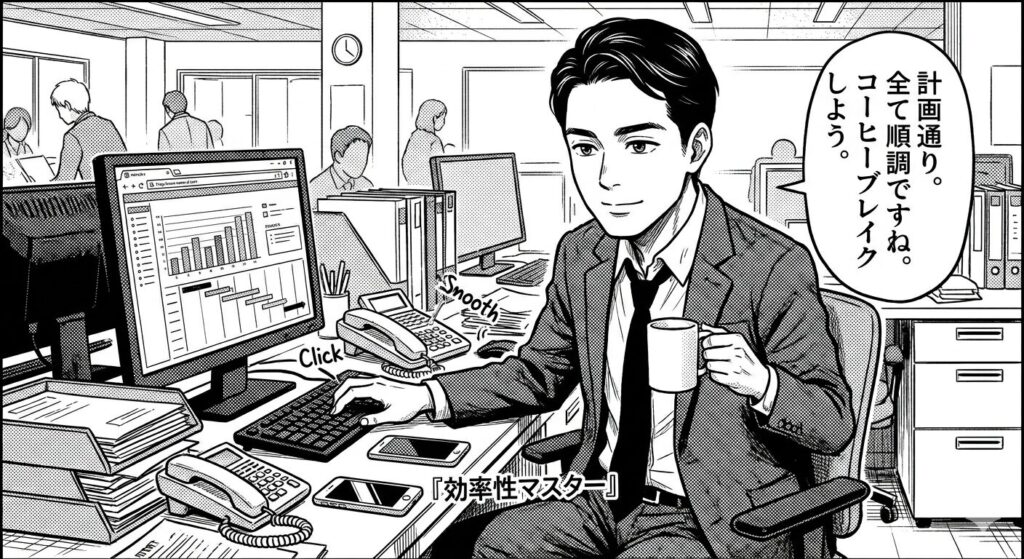 要領良く仕事を片付けた人