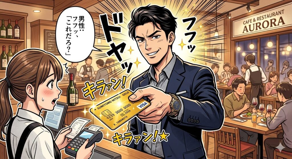 ゴールドカードをドヤ顔で出す人