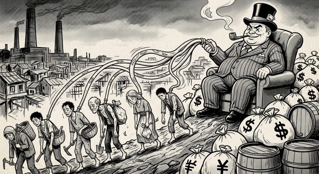庶民は資本家に吸い上げられる