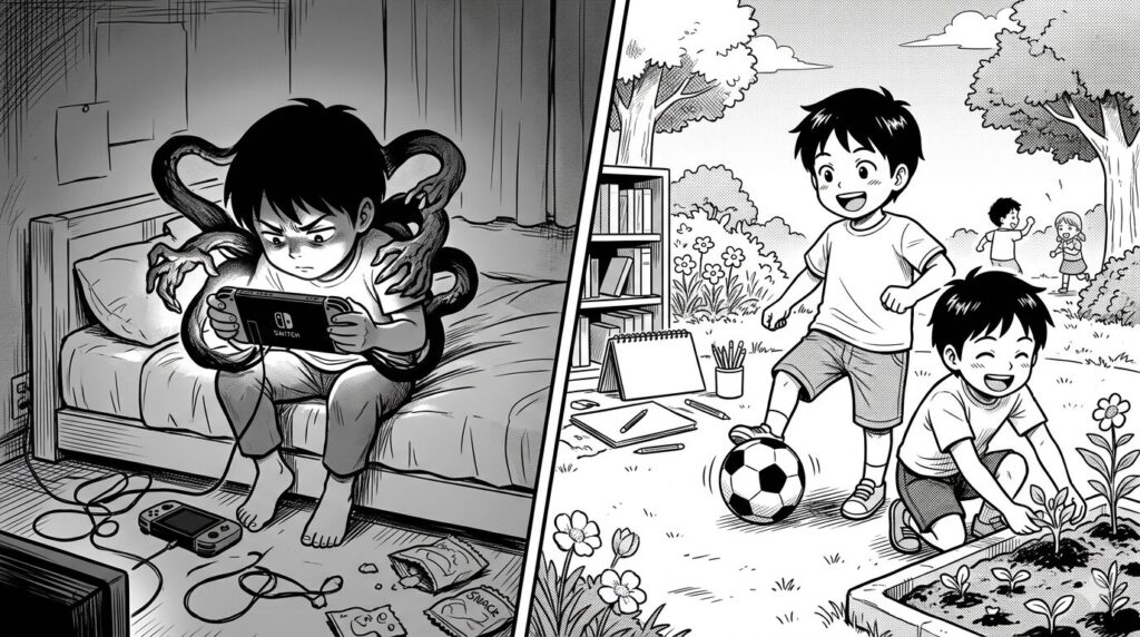 ゲーム依存の子供